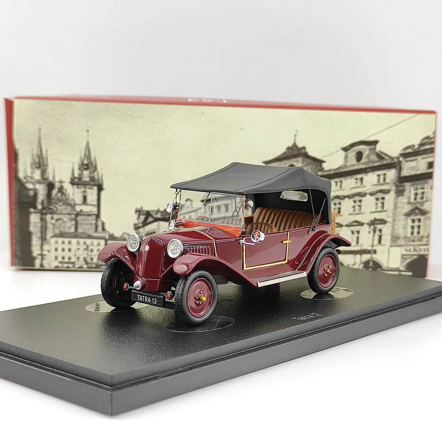 AutoModel 1:43 Scale Tatra 12 Closed-Type Soft Top Vintage Classic Resin Car Model