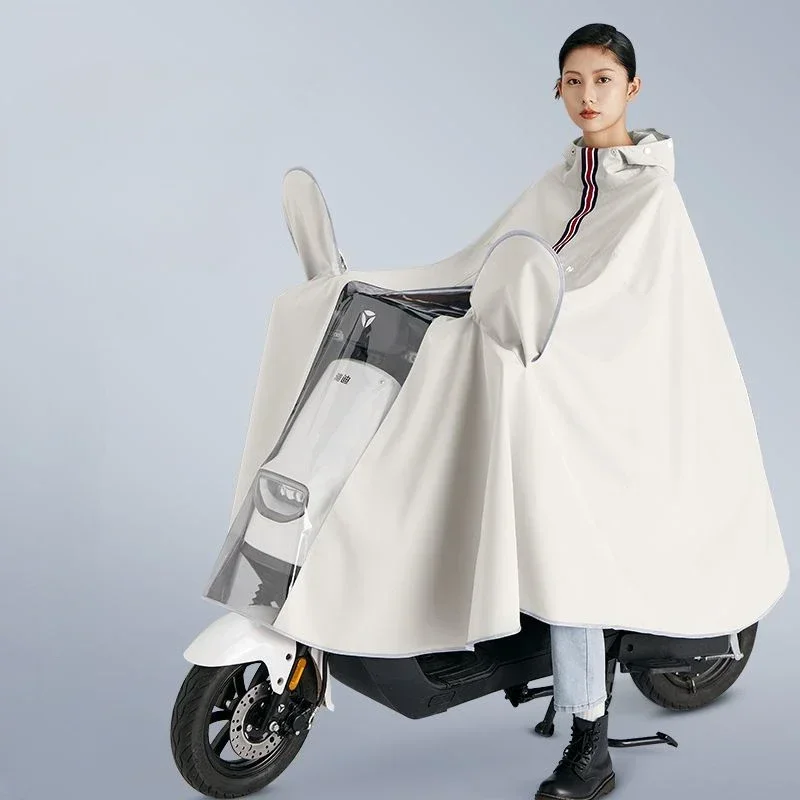 Motorbike Raincoats for Adults, Raincoat, Full Body, Rainstorm-proof, Battery, Car, Thickened and Long Riding Poncho, High Appea