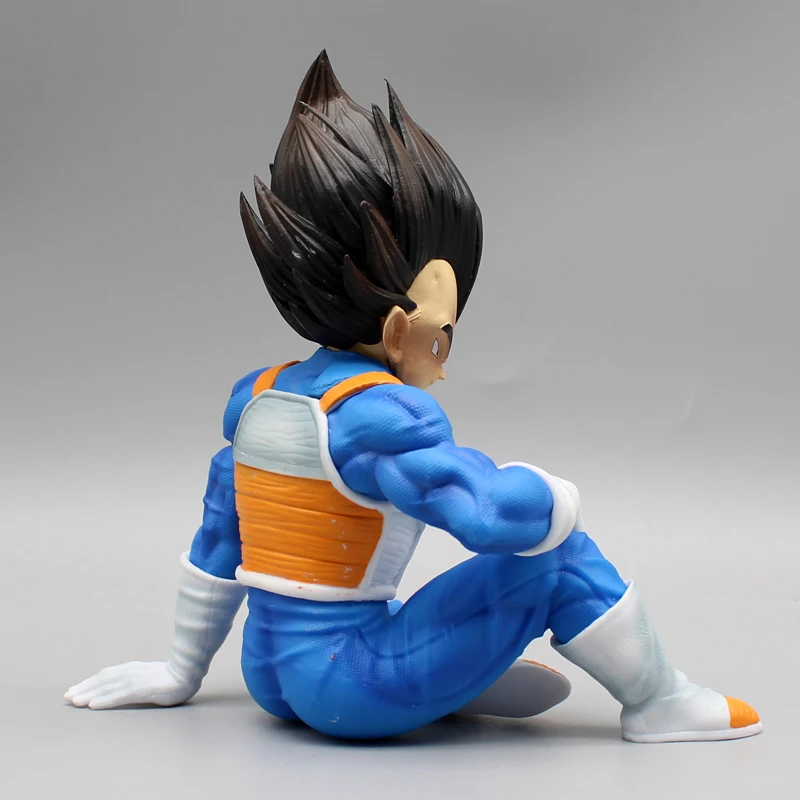 Dragon Ball Z Anime Action Figures, traje espacial, Estatueta Vegeta Iv, GK Vegeta Sentado Figura, Boneca Saiyan, Brinquedos Colecionáveis em PVC,