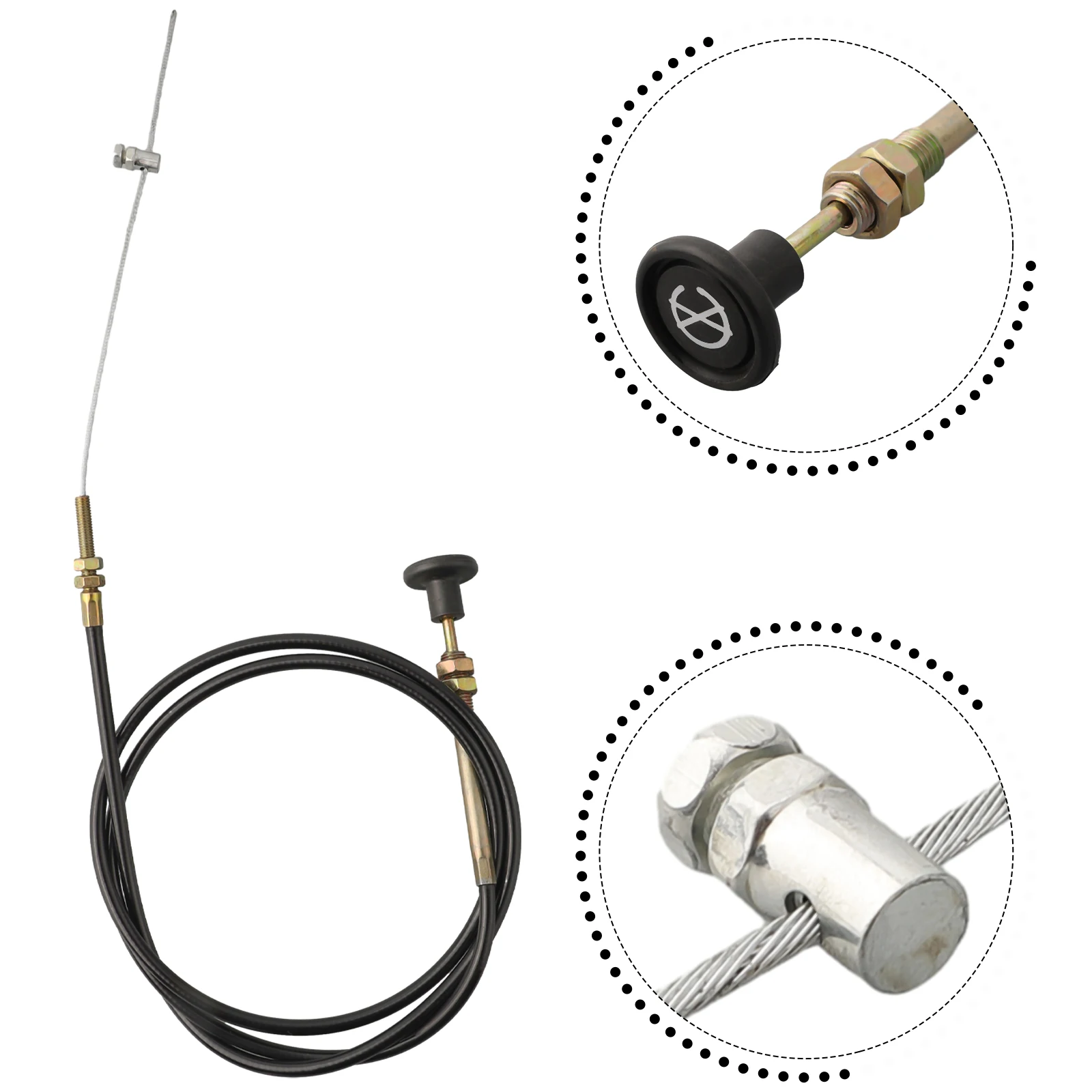 Imagem -06 - Cabo do Acelerador para Motocross Carburador Choke Cabo Flameout Wire Bike Push-pull Carros Caminhões Vans 155m 1pc
