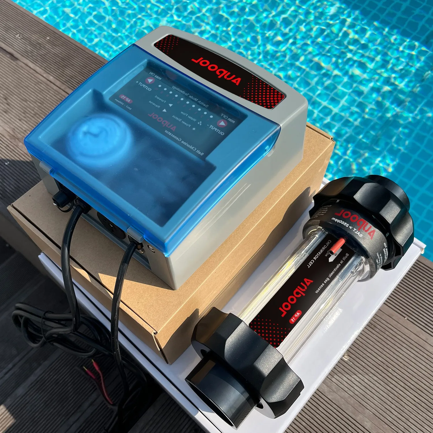 Aupool Salt Chlorine Generator  Pool Counterflow Pool Water Purification and Disinfection