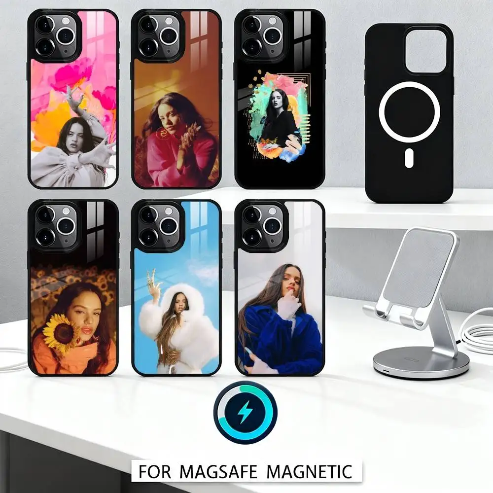 

S-Singer R-RosaliaS MOTOMAMI Phone Case For iPhone17,16,15,14,13,12,Pro,Max,Magnetic For Magsafe Wireless Charging