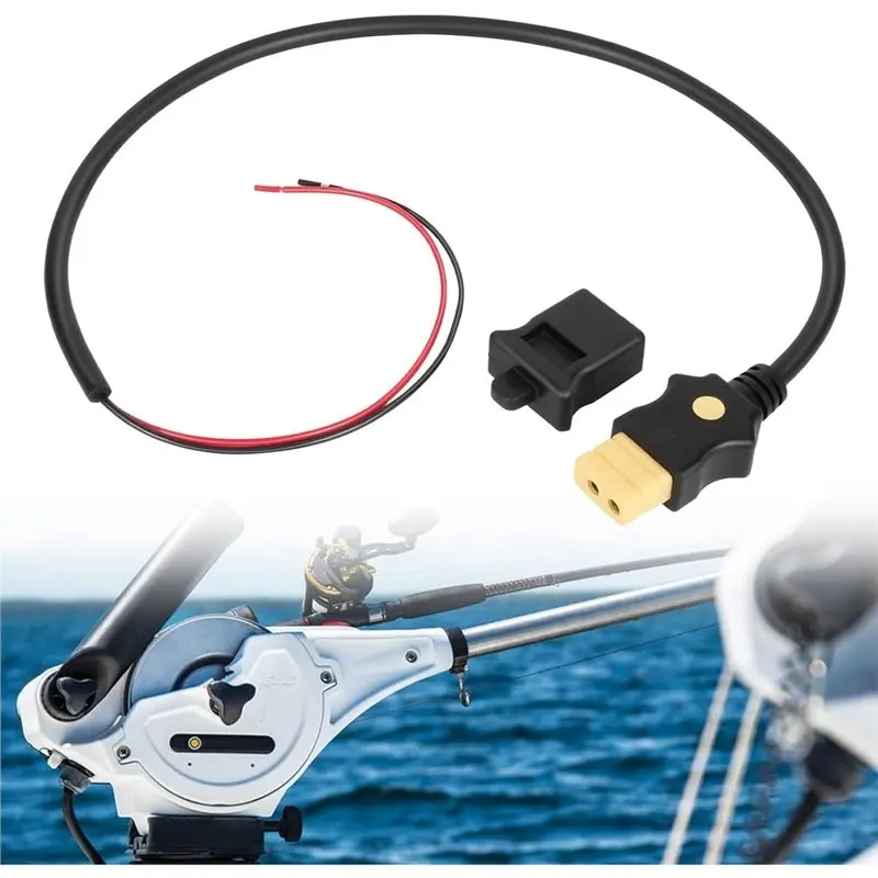 [HOT!】 Battery End Cable Downrigger For Cannon Electric Downriggers(2008 Or Later) 1903017, 3-Foot,12V Power Cord Accessory