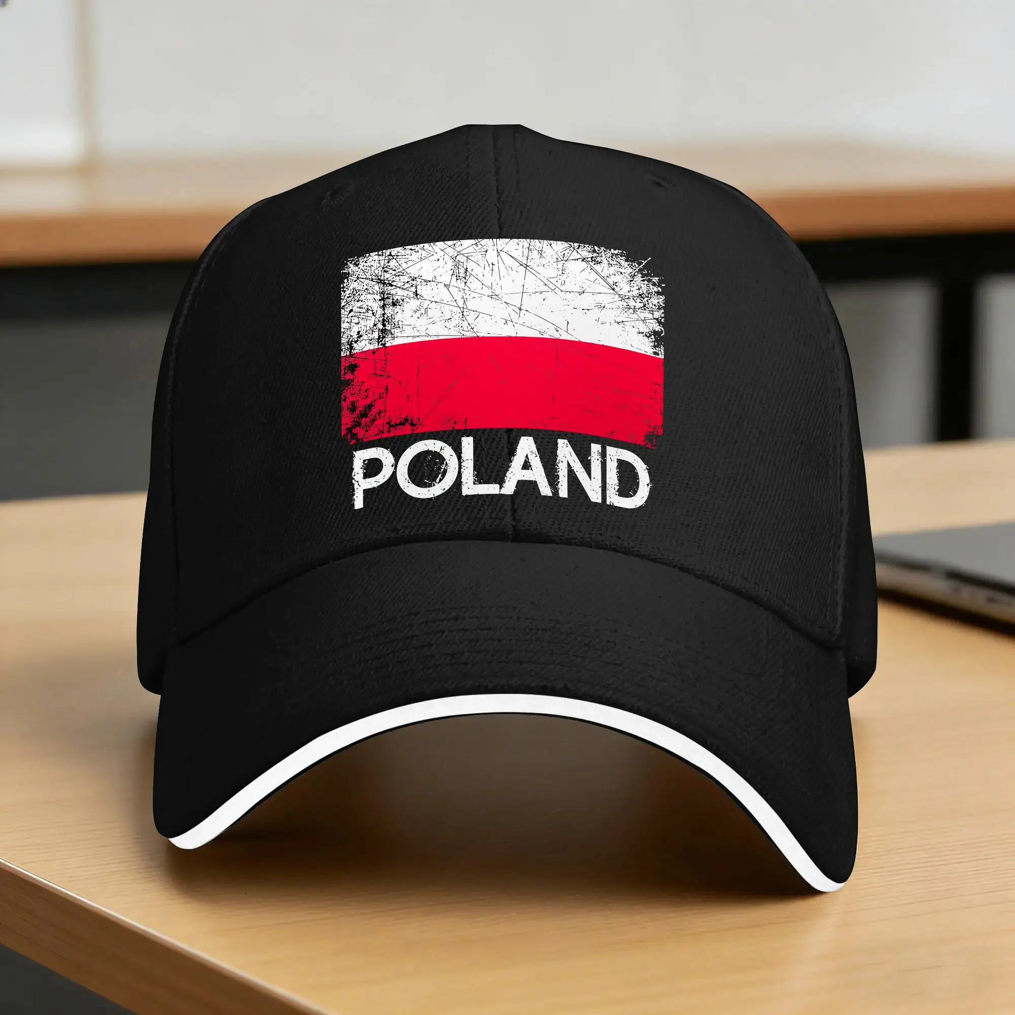 Poland Signature Flag Pole Polish Casual Baseball Cap  Hiking Fishing Trucker Hat Summer Hot Sale Couple Women y2k Snapback Cap