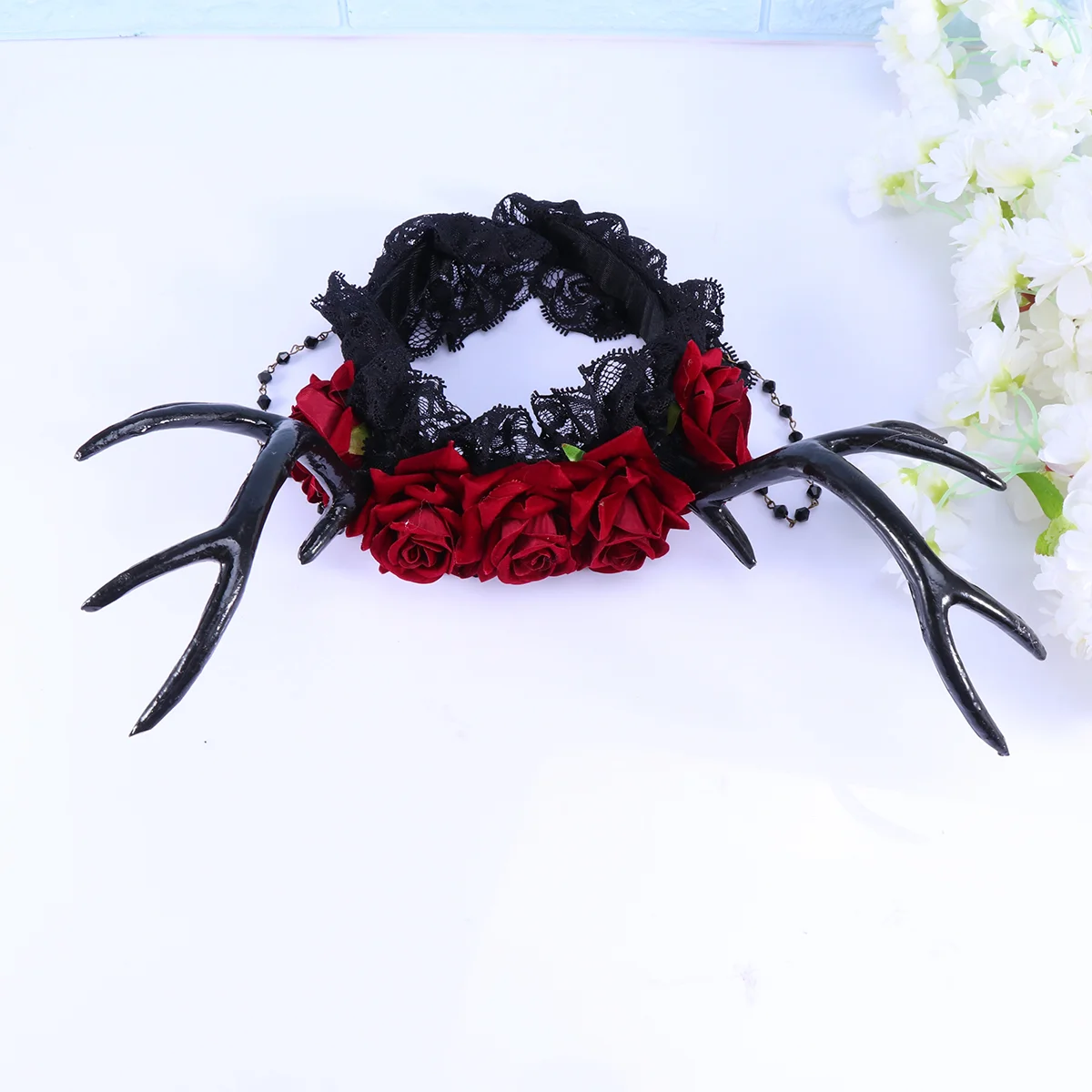 

Creative Halloween Headbands Glitter Antlers Hair Bands Accessories Floral Hairband Xmas Headband Gift