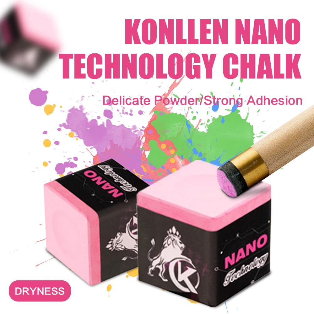 

NEW KONLLEN Billiard Chalks Medium/Oily/Dryness High Quality Easy On Powder Pool Snooker Carom Chalk Billiards Accessories