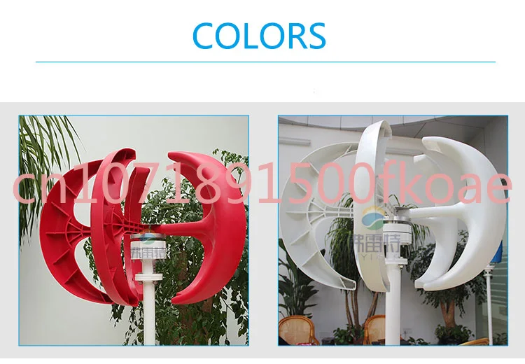 8000W Vertical Axis Wind Turbine Generator for Home 8KW 12V 24V 48V with MPPT Controller Small Low Noise Windmill