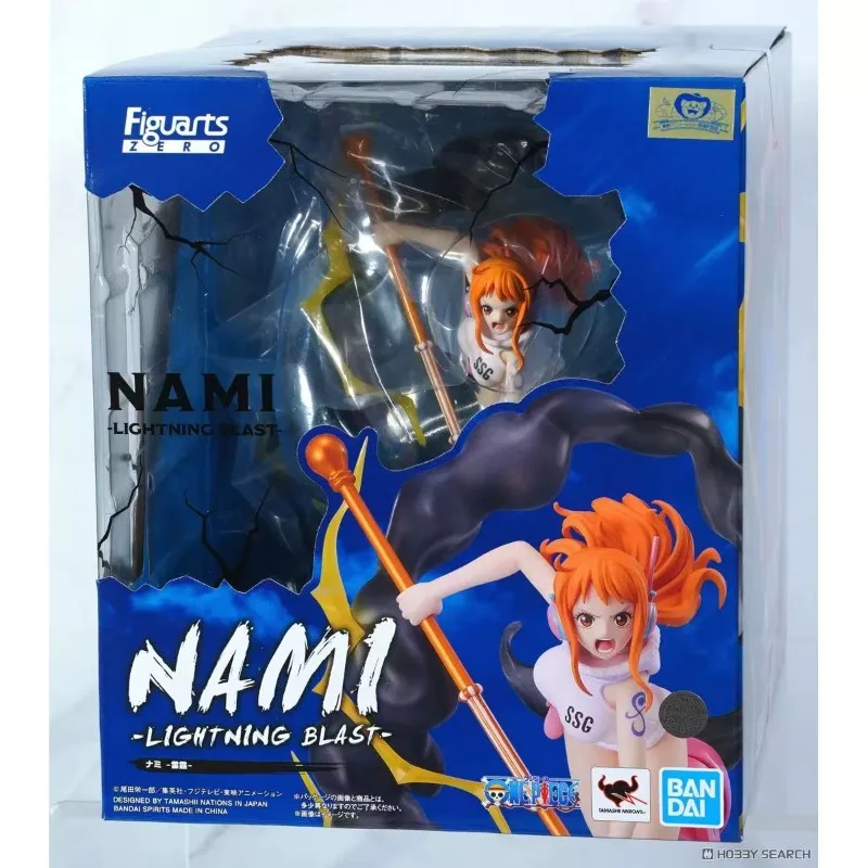

One Piece Anime Figure Bandai Banpresto Figuarts.ZERO FZ Super Intense Battle Nami Thunderbolt Peripheral Ornaments Model Doll
