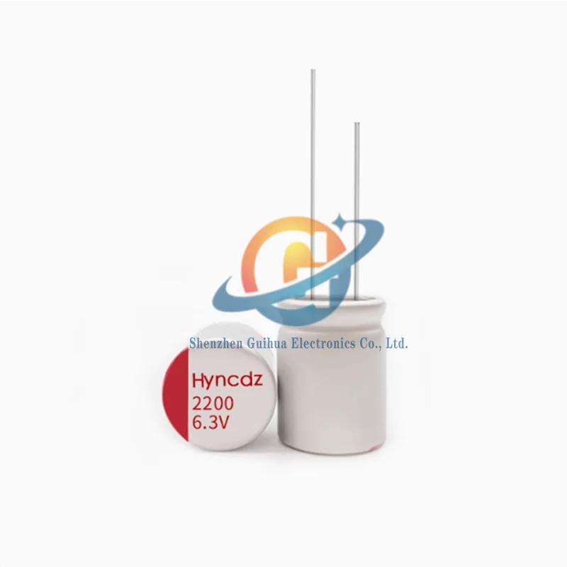 5pcs 6.3V2200uf long-life, high-temperature resistant solid-state direct insertion electrolytic capacitor with a volume of 10x12