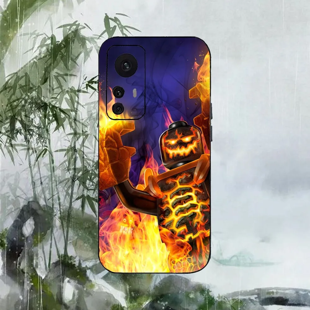 L-Lego N-Ninjago Phone Case For Xiaomi 11 Redmi Note 11 5G 8T 9A 9 10T Note8Pro Note9 12SUltra Black Case