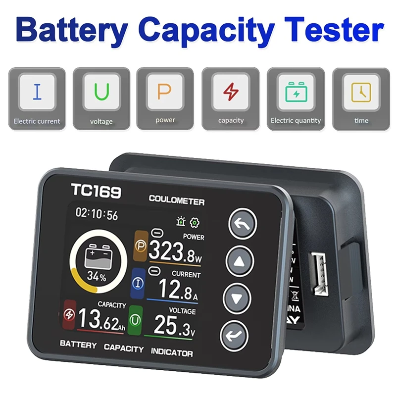 TC169 Color Screen Curon Electric Calcus Timphotospholtic Iron Clear Battery Power Display Table Bundle