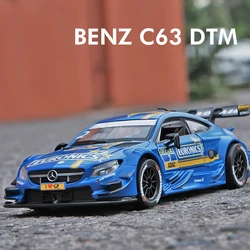 Mercedes-benz c63 dtmラリー合金カーモデル、ダイキャスト玩具、サウンドとライト、収集品、誕生日プレゼント、1:32