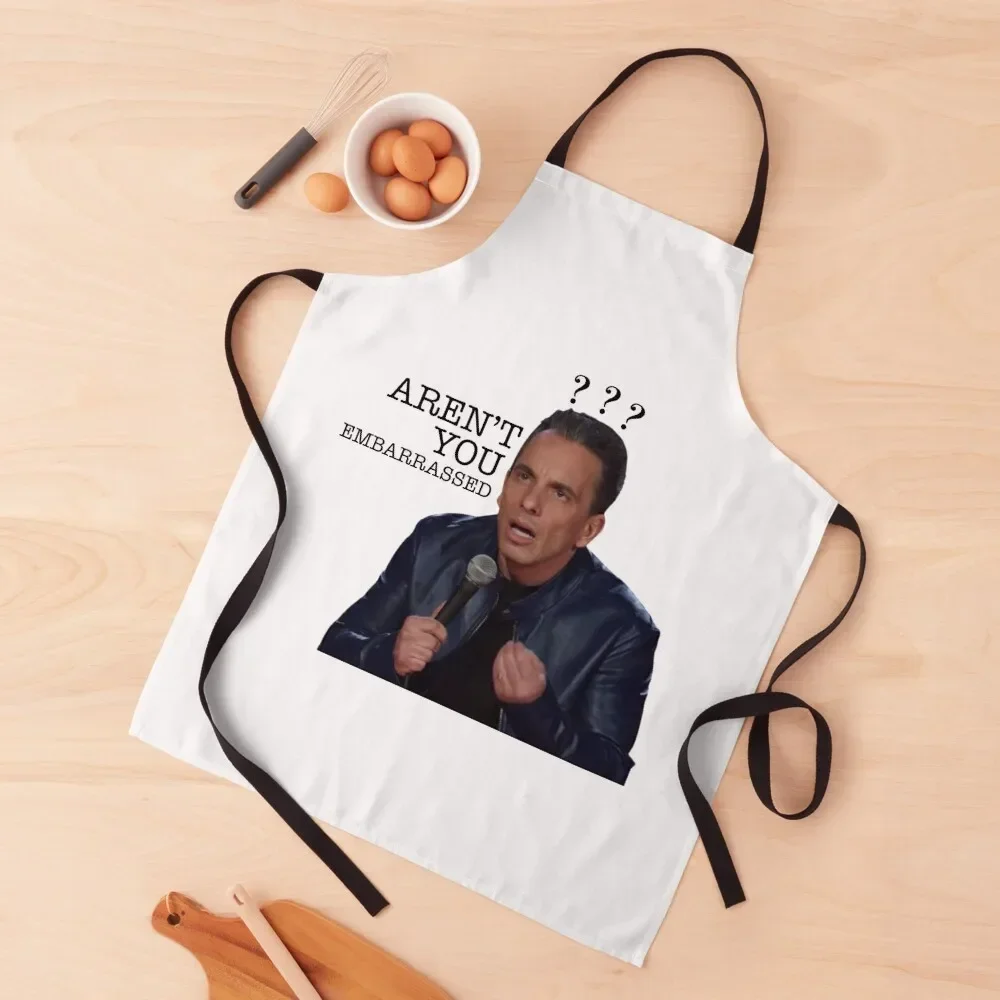 

Sebastian Maniscalco Aren't You Embarrassed Apron Kitchen Front Kitchen Novel Kitchen Accessories accessories Apron