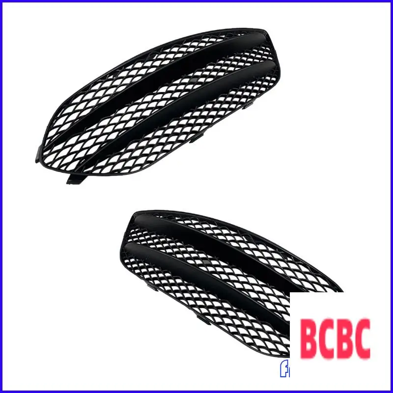 BB-Fog Light Cover Grille Front Bumper For Mercedes Benz CLA Class C117 CLA200 250 CLA45 AMG 2013-2015 Grill Grid Kit