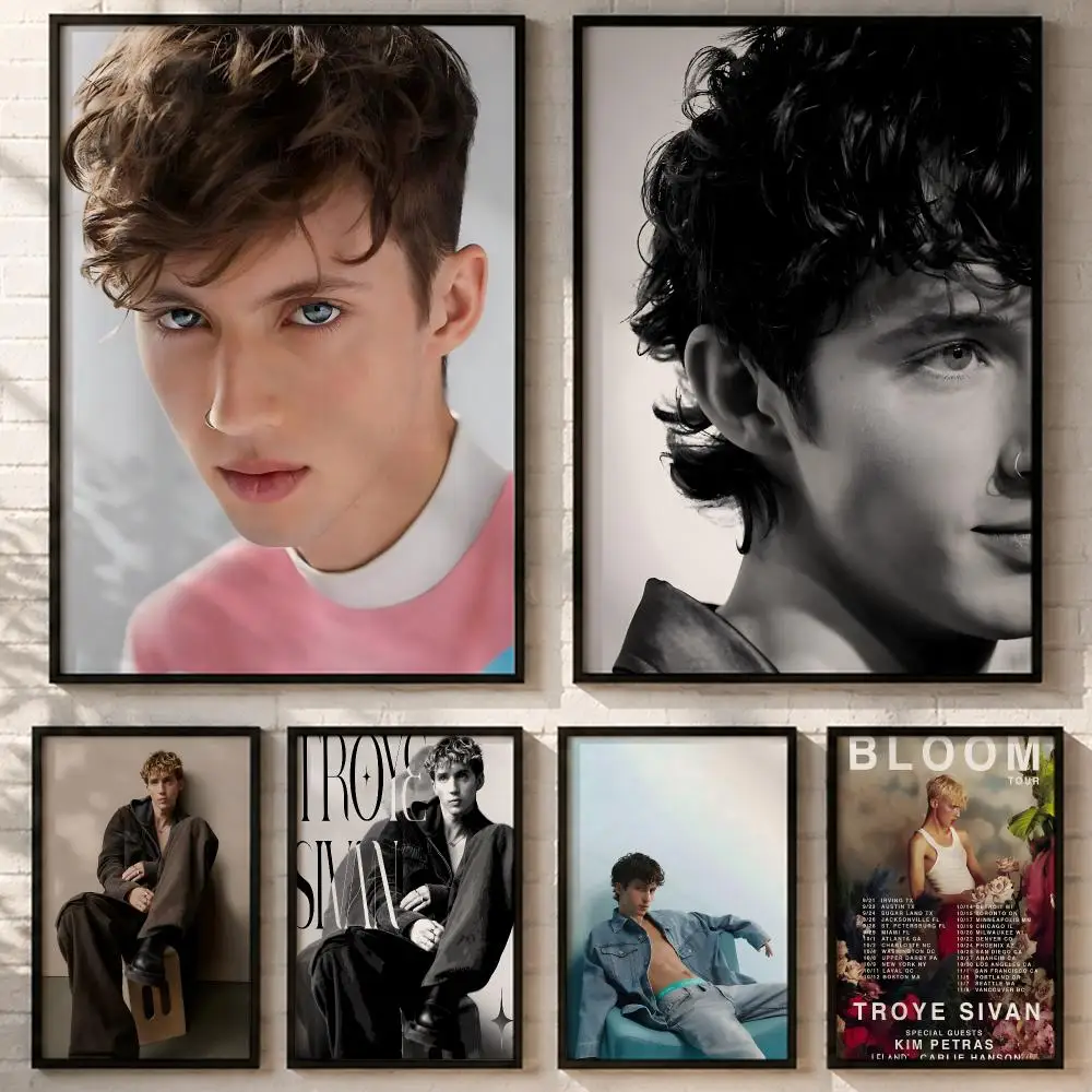 Pop Singer Troye Sivan Poster HD poster wall art self-stick no-residue for home cafe office great gift