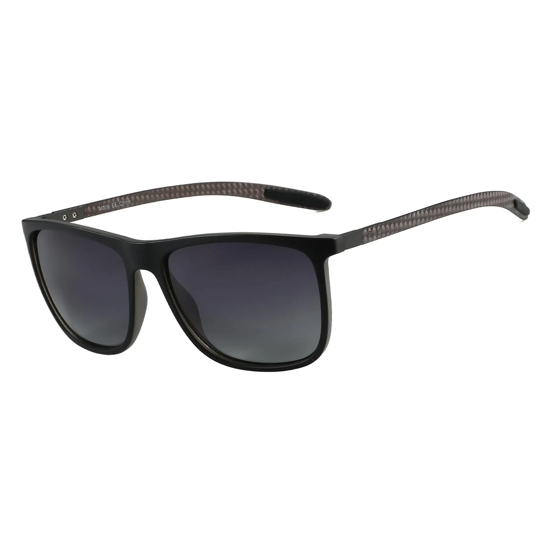 ZENOTTIC Quadratische polarisierte Sonnenbrille für Herren, ultraleichte Carbonfaser-Sonnenbrille, zum Fahren, Angeln, Golf, Sport, UV400-Schutz 3