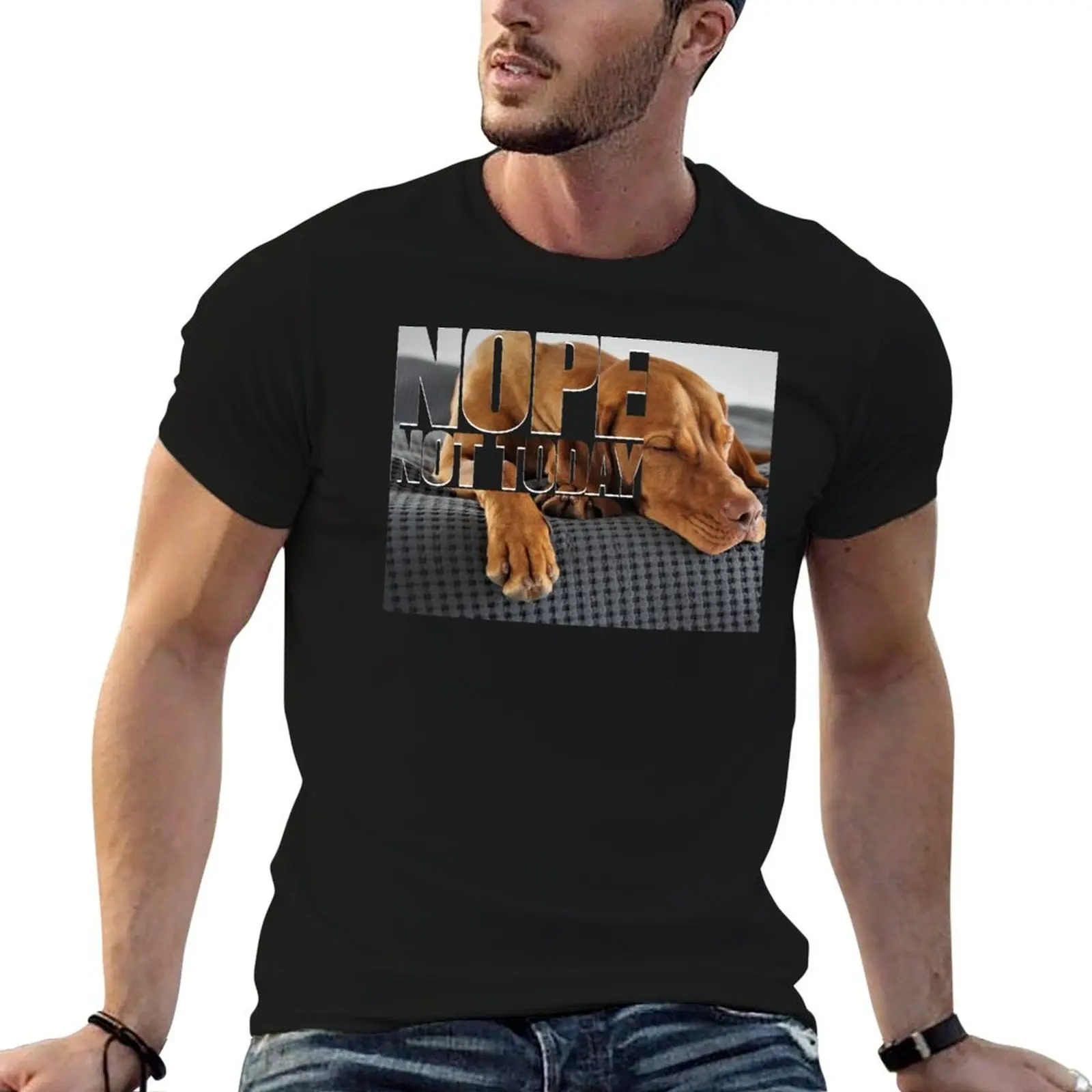 

Nope Not Today Hungarian Vizsla T-Shirt t shirt for man man graphic t shirt T-Shirt