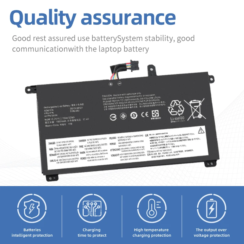SUOZHAN New 01AV493 Laptop Battery For Lenovo ThinkPad T570 T580 P51S P52S SB10L84121 00UR890 00UR891 00UR892