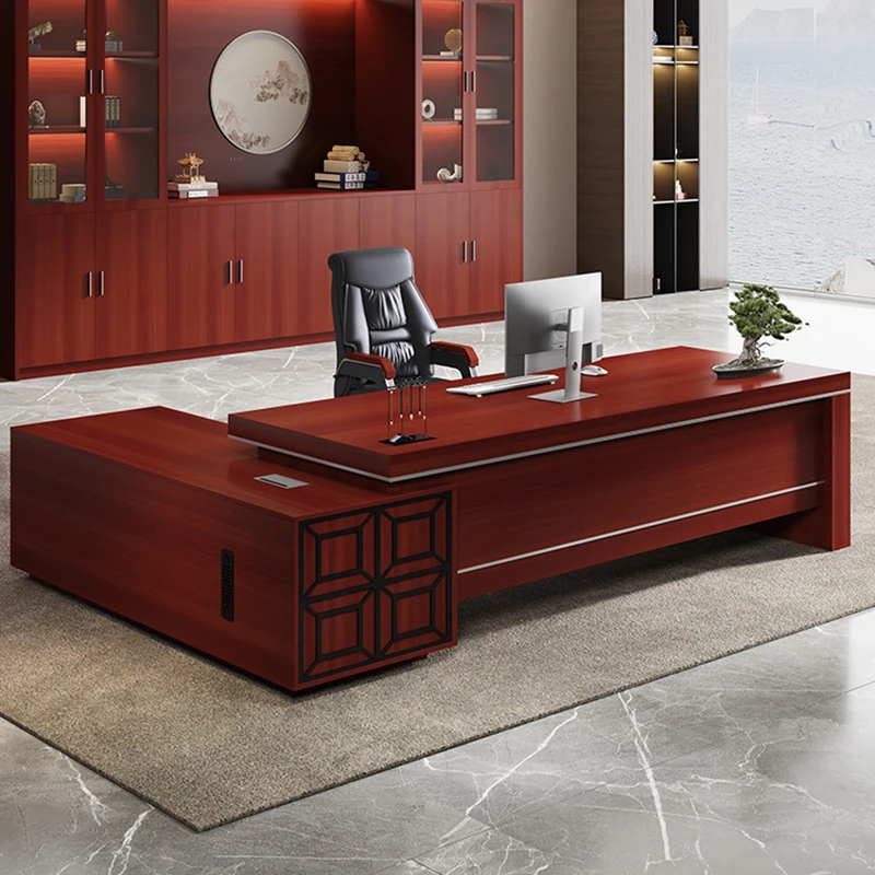 Reading Study Luxury Office Desk Storage Conference Shelves Bedroom Long Desk Filing Computer Mesa Escritorio Modern Furniture