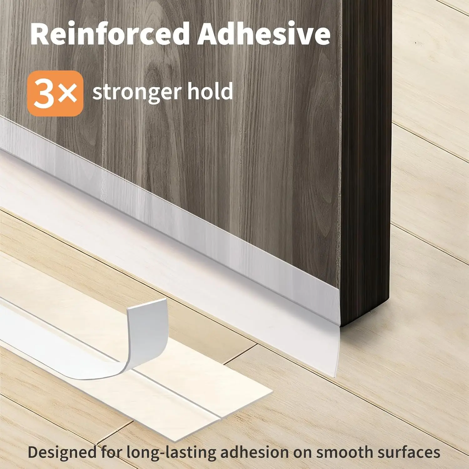 Windproof Sealing Strip - Self-Adhesive Door Damper for Wind and Sound Insulation, Used for Door, Window, and Shower Glass Gaps