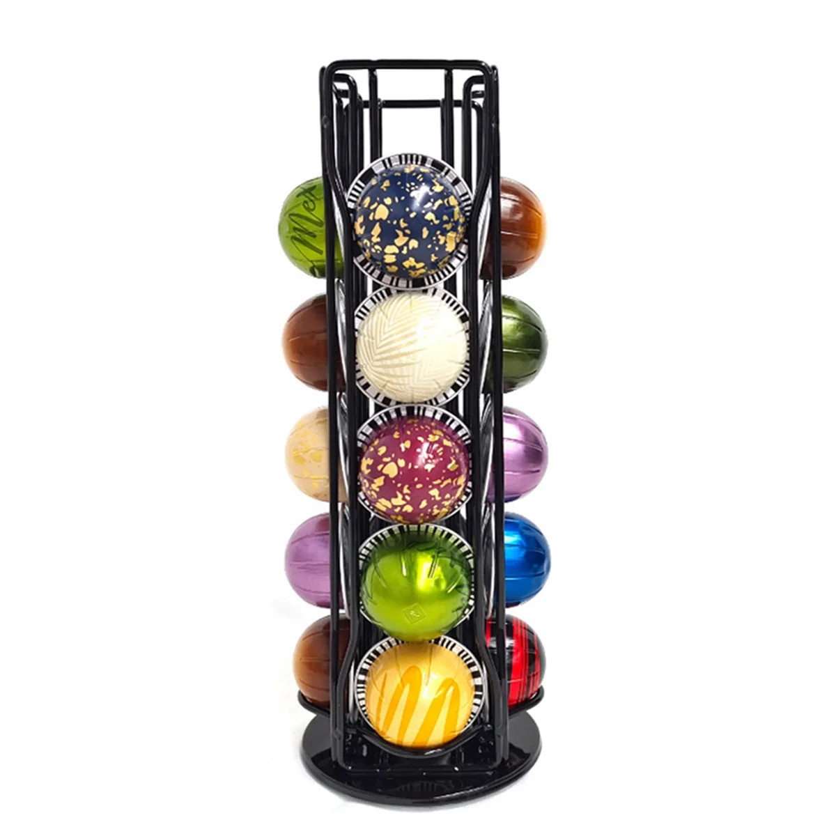 Coffee Pod Holder for Vertuo Line Coffee Capsule Pods Holder Display Stand 20Cups Storage Organizer Shelves Rack,B