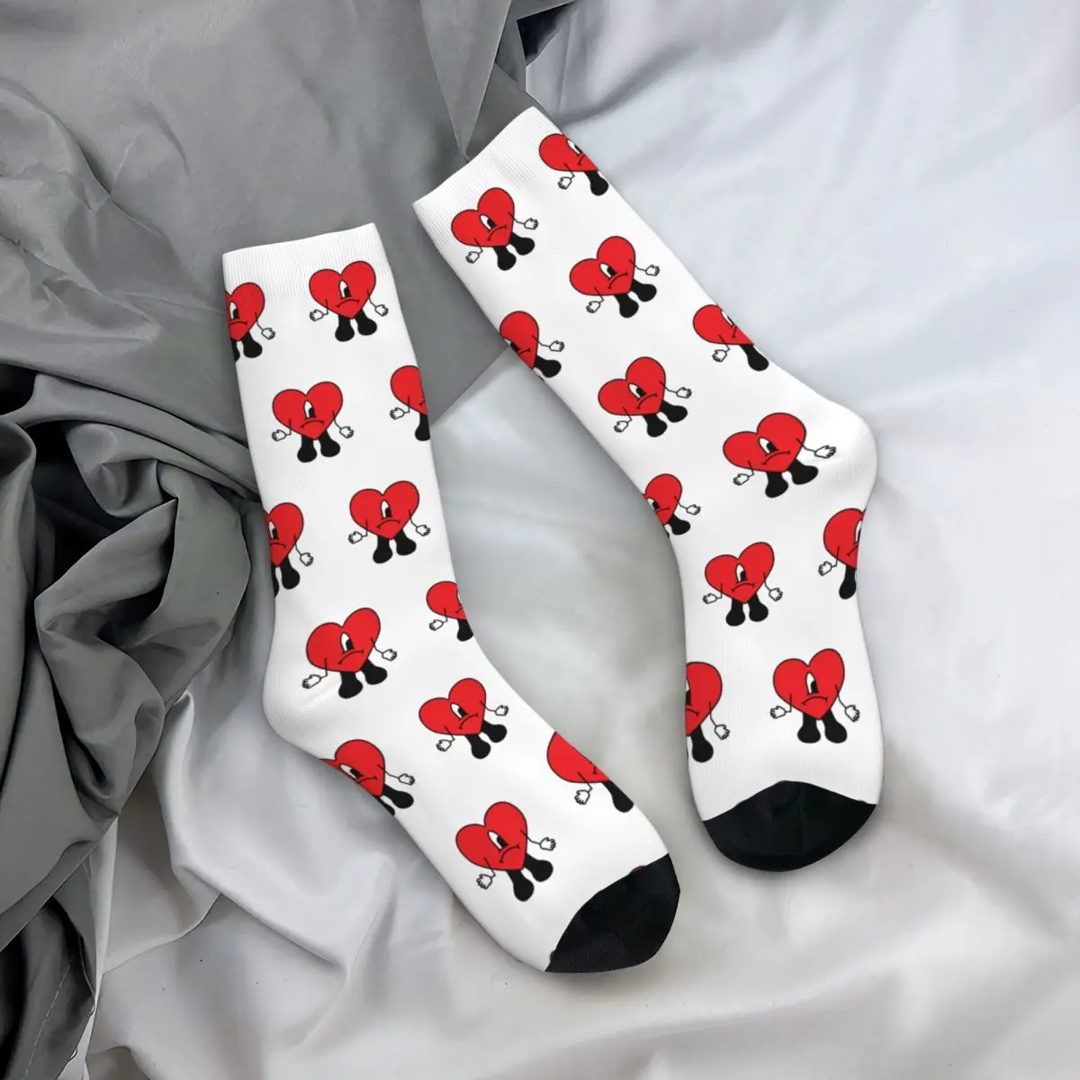 Un Verano Sin Ti Cartoon Socks Men's Women's Casual Bad Bunny Socks Novelty Spring Summer Autumn Winter Stockings Gift