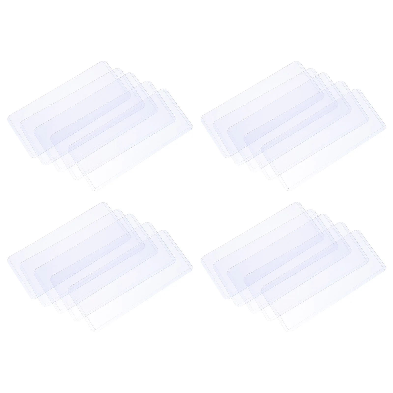 

20Pcs Clear Currency Holder Waterproof Bill Sleeves for Cash Money Storage Organizer Transparent Note Protector for Home Office