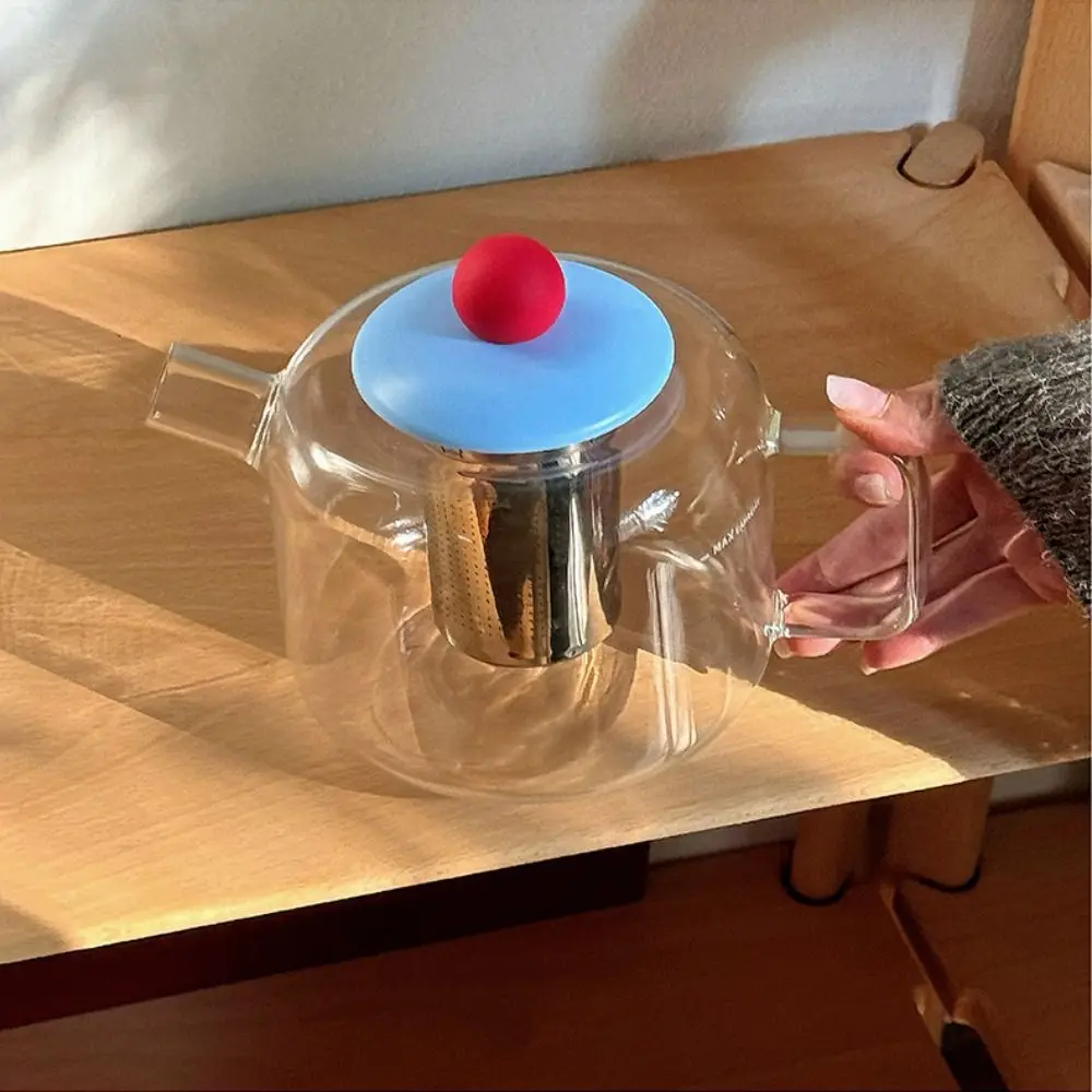 1000ml Glass Teapot Removable Infuser Borosilicate Glass Tea Kettle 304 Stainless Steel Heat Resistant Tea Maker Home view 2