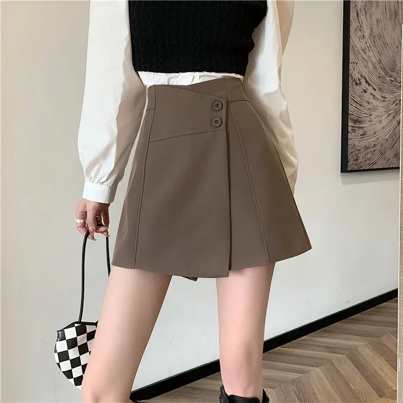 Shorts Women Novelty Trendy Solid Kpop Dance Wear Empire All-match Hot-selling Simple Basic Femme Faldas Summer Street Style BF