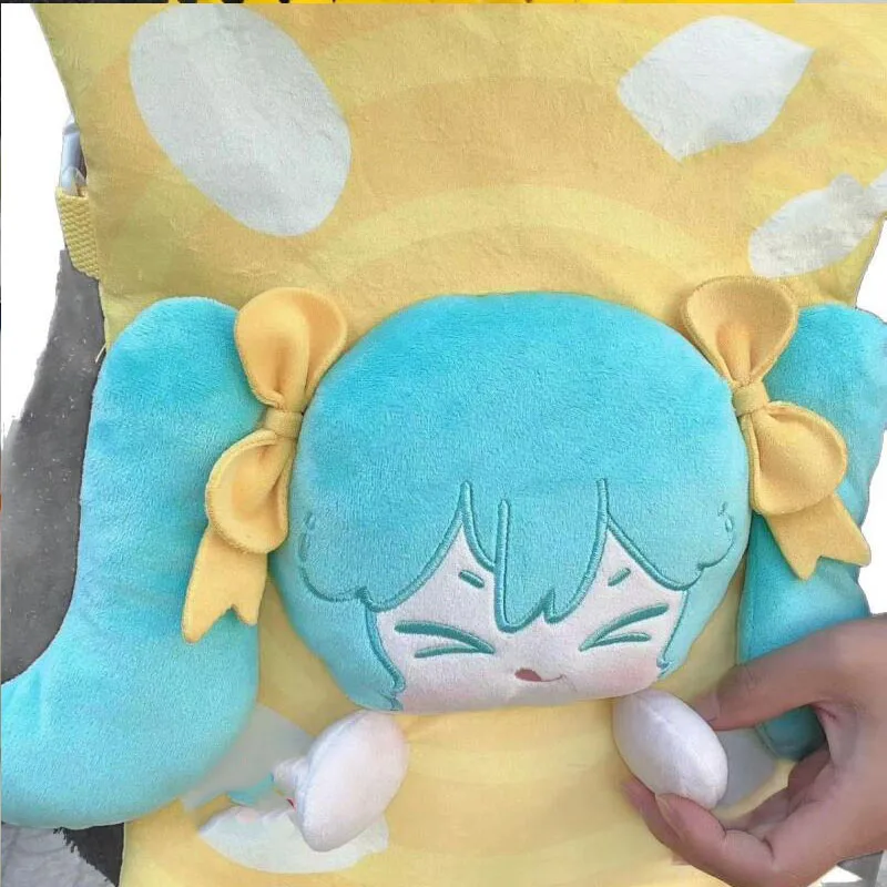 かわいいぬいぐるみハツネミクバックパックボーカロイドふわふわアニメリュックサックアニメファン向け日本製バッグ毎日の旅行通勤持ち運びに