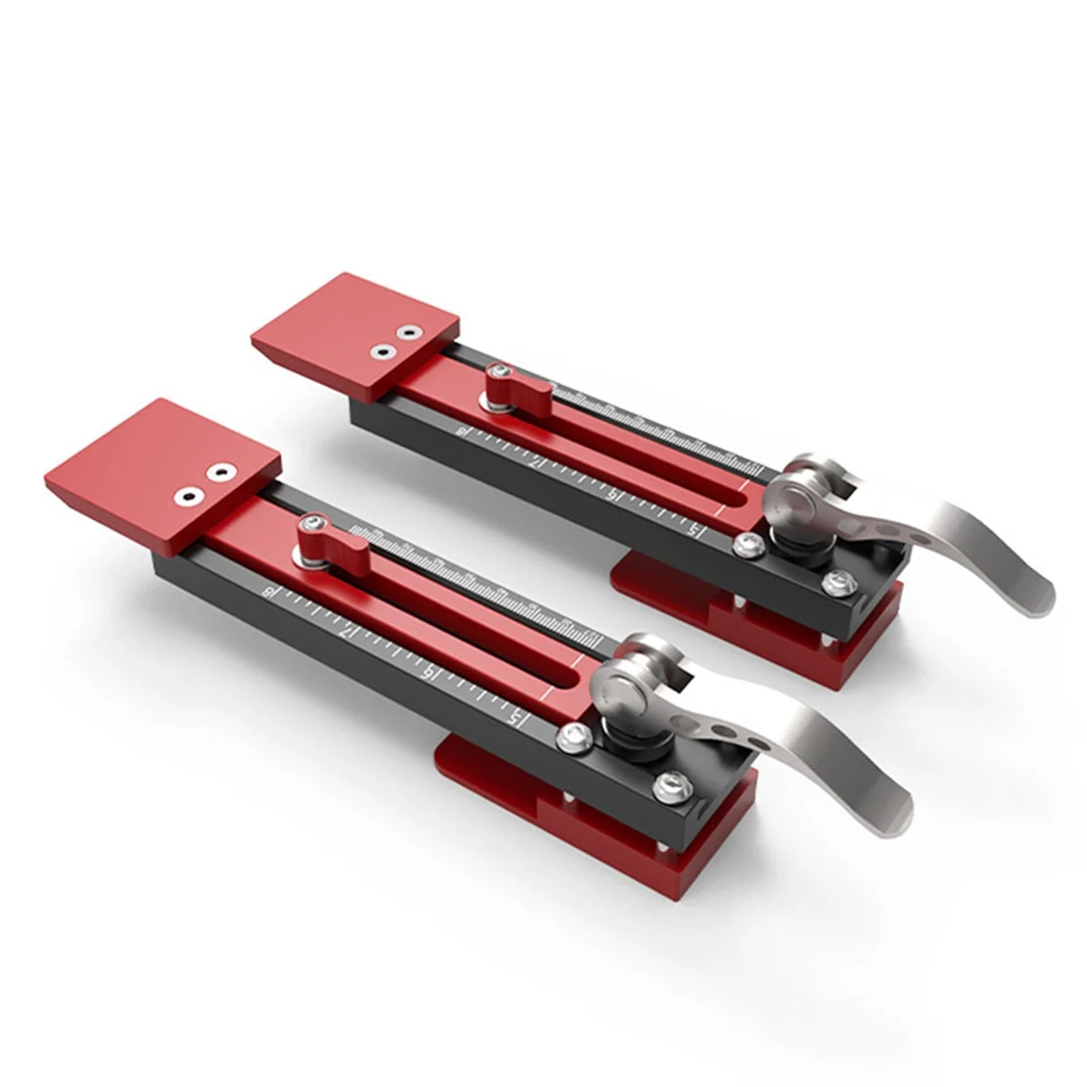 2pc Wall Panel Install Tool Precision Gecko Gauge Aluminum Adjustable Stepped Board Install Jig,Metric Inch Double Scale