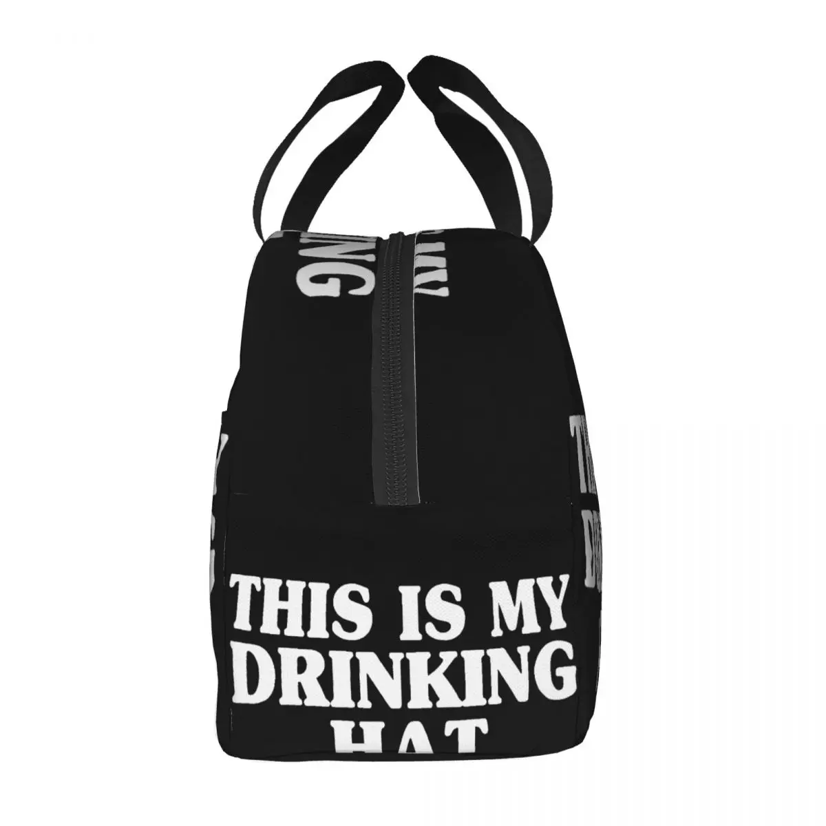 This Is My Drinking Hat Torba na lunch Unisex Przenośna lodówka Izolowane pudełko na drugie śniadanie Pudełko na żywność Bento