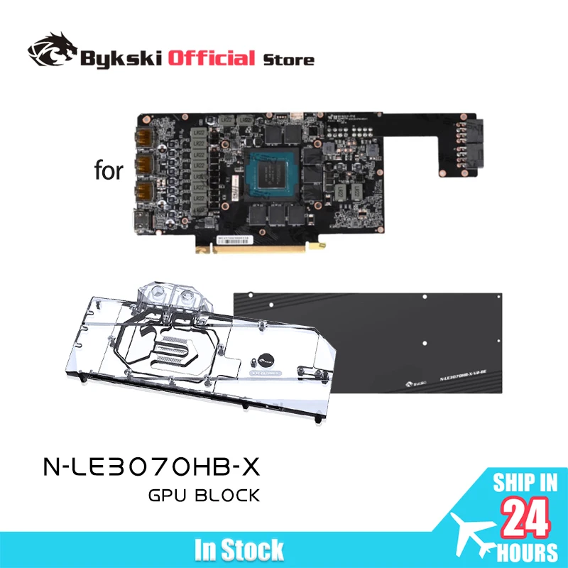 Bykski N-LE3070HB-X GPU Water Block Use for Leadtek RTX3070 HYPER BRAIN Graphics Card Cooled/with Backplane Radiator Coolling