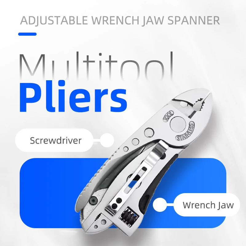 

Pocket Screwdriver Set Multitool Pliers | Adjustable Wrench Jaw Spanner – Mini Multi Screwdrivers for Outdoor Repair Survival