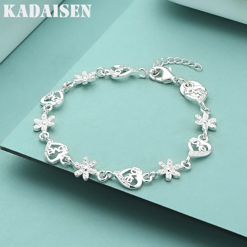 

Beautiful For Women 925 Sterling Silver Bracelet Noble Lovely Chain Fashion Wedding Party Cute Lady Nice Jewelry