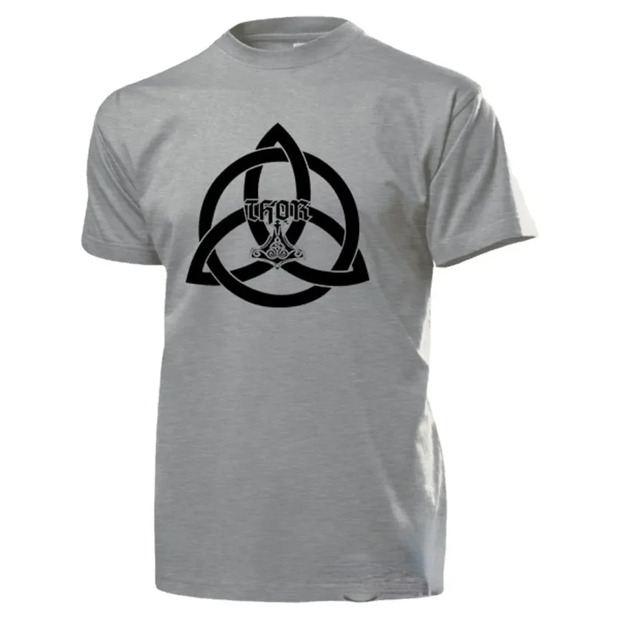 Thor Thor's Hammer Celtic Knot Germanic Vi king T-Shirt. Premium Cotton Short Sleeve O-Neck Mens T Shirt New S-3XL