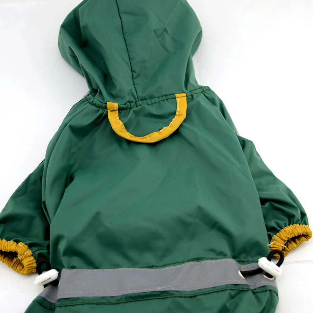 

PVC Dog Raincoat Lightweight Waterproof Hoodie for Small Medium Dogs Puppies Pet Rain Slicker Jacket Breathing Material