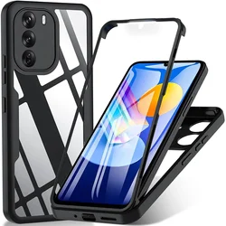 3IN1 360° Full Protection Case For OPPO RENO 12 Pro 12F 12FS A3 A3X A40 A40M A60 A79 A96 A76 A36 4G 5G Acrylic+TPU Phone Cover