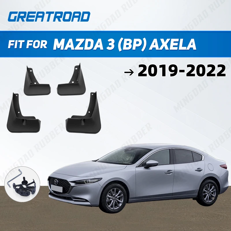 

For Mazda 3 (BP) Axela Sedan 2019 - 2022 2020 2021 Car Mudflaps Mud Flaps Splash Guards Mudguards Flap Fender Accessories