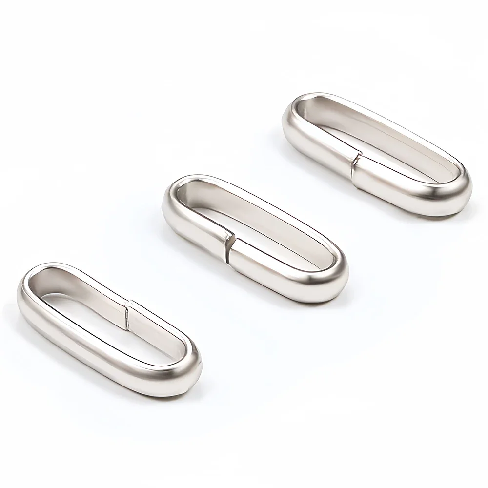 30-50pcs Stainless Steel Oval Link Rings Connectors Jump Ring for DIY Bracelet Necklace Keychain Jewelry Making Accessories