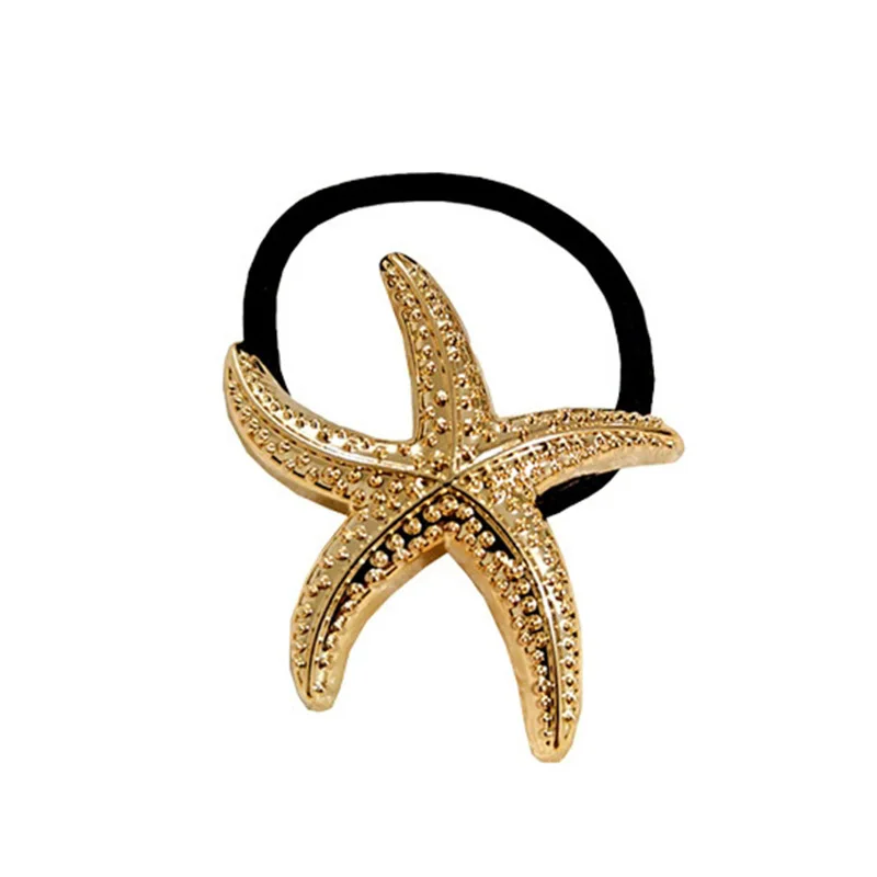 4/6 Stück Goldene Geometrische Haargummis Legierung Elastische Haarbänder Eleganter U-förmiger Pferdeschwanzhalter Modische Haaraccessoires für Frauen – Detail 4