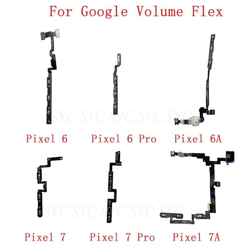 

Power Volume Switch Control Side Button Flex Cable For Google Pixel 7 Pro 7A Pixel 6 Pro 6A Power On Off Flex Cable Repair Parts
