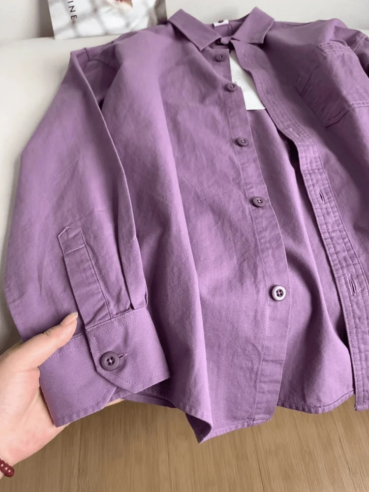 

Свободный крой Long Sve Pure Cotton irt, повседневная одежда для мужчин и женщин, осенний сезон, удобная верхняя одежда Lazy Sle