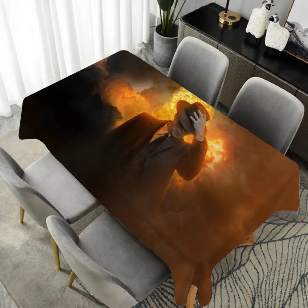 

Скатерть Oppenheimer, водонепроницаемая маслостойкая домашняя прямоугольная скатерть для праздничного стола, уличный коврик для пикника