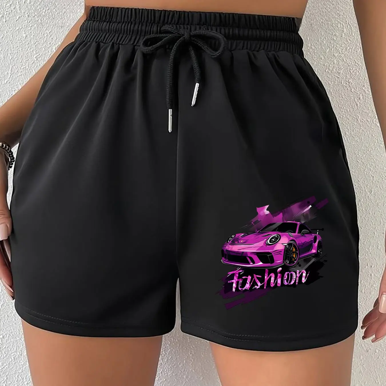 Retro Niche Design Printed Shorts, Summer Casual Versatile, American Trend Outerwear, Summer Beach Pants