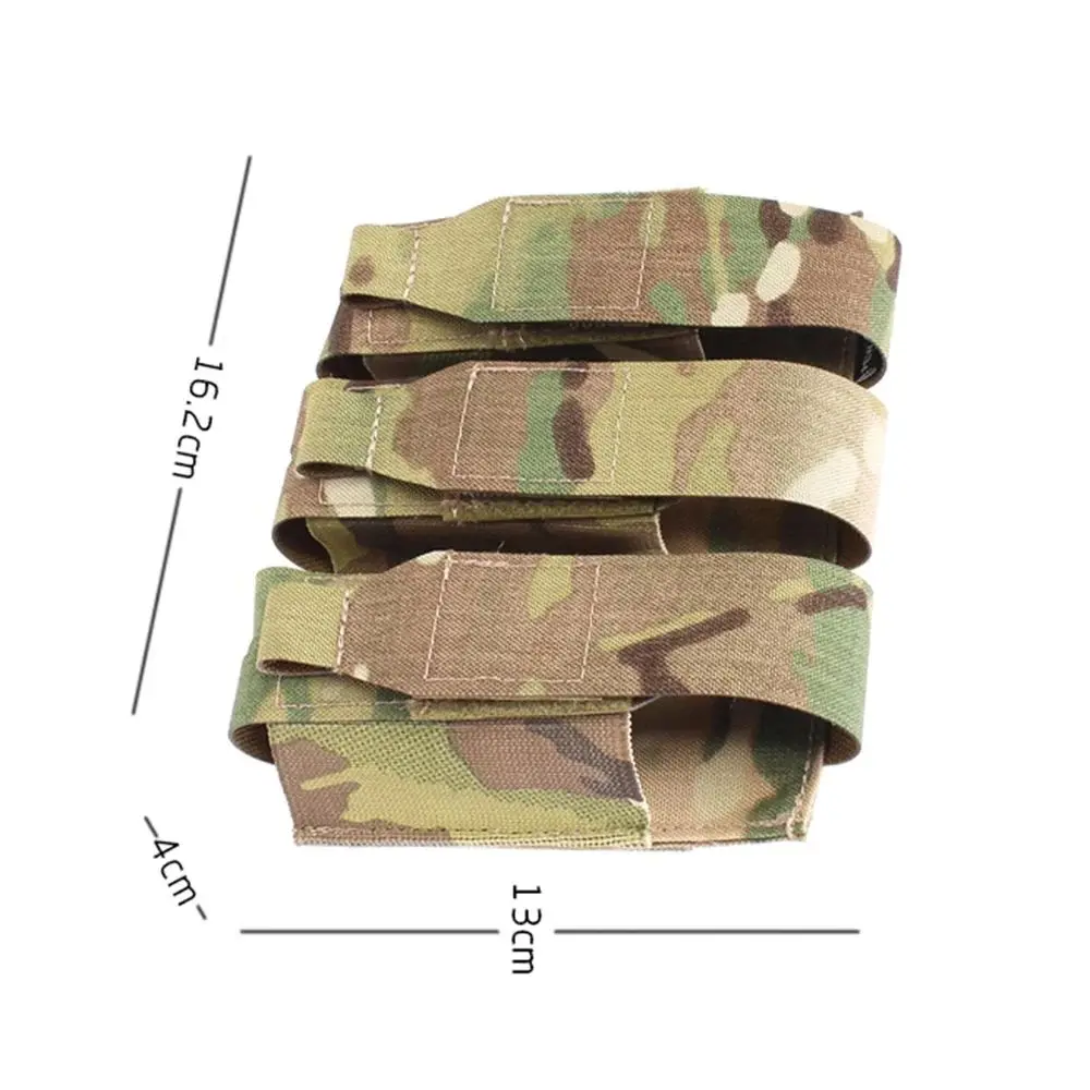 Outdoor Tactical Gear MOLLE Mount Flip Storage Bag FB3 Triple Flash Bang Holder Multi-use Carrier for 40ml WD40 Tools
