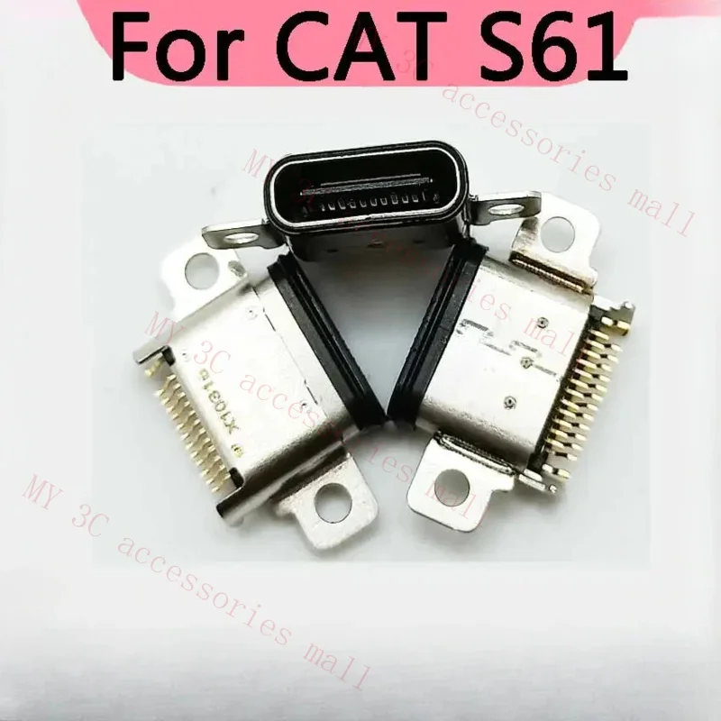 100Pcs Micro USB Charge Charging Jack Connector Socket Jack Replacement Repair For CAT S61 Port Replacement