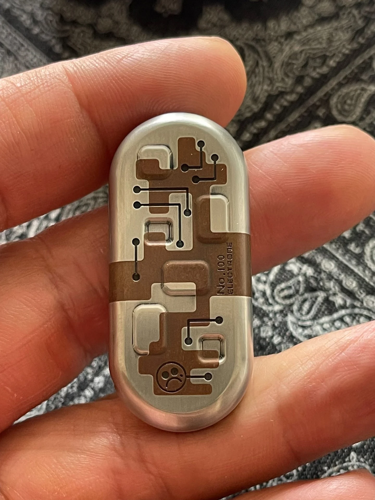Used EDC DZ Copper Electrode Topb Peek Version EDC Metal Decompression Toy