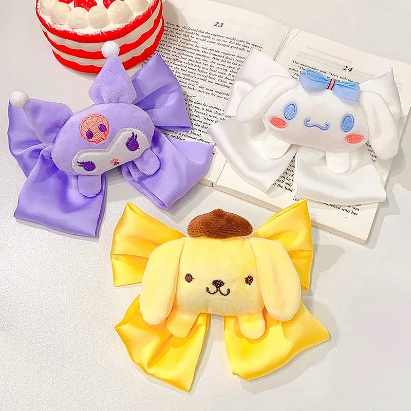 

Sweet Cinnamoroll аниме Kawaii Sanrio милая кукла головной убор кулон милый мультфильм Куроми заколка для волос аксессуар подарки для девочек