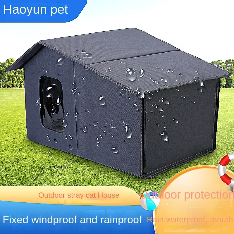 

Waterproof Pet Shelter Foldable Warm Cat House For Outdoor Cats Cat Bed Cats Dogs Shelter Weatherproof Cat Cave Keep Warm